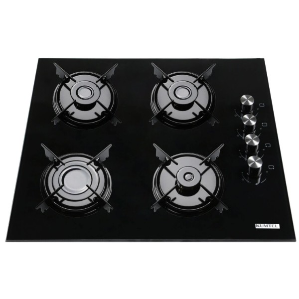 Фото - Варочная панель газовая Kumtel KO-40TAHDF BLACK GLASS